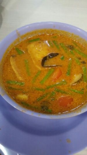 Assam 'fish' curry at San De Vegetarian - Vari Nice in North Singapore