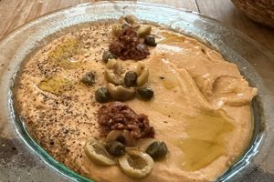 Very good hummus  at AbonaVida in Madrid