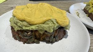 Avo mash ordered without egg  at Nutrition Republic in Goodwood
