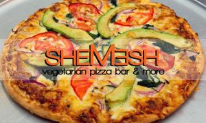 Guacamole pizza -
Avocado, fresh tomato, spinach & red onion at Shemesh Pizza in Caulfield