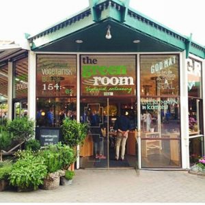 In case you've trouble finding it, this is what the restaurant looks like from outside! at The Green Room in Gothenburg