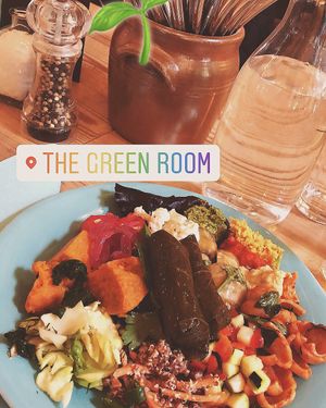 Vegan buffet at The Green Room in Gothenburg
