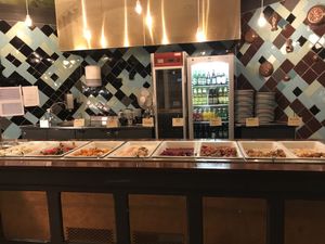 Salad bar  at The Green Room in Gothenburg