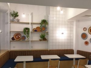 interior,
thinks are starting to come together slowly but steadily  at Mama Tierra in Athens