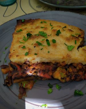 Moussaka at Mama Tierra in Athens