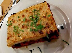 Moussaka at Mama Tierra in Athens