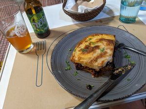 moussaka at Mama Tierra in Athens