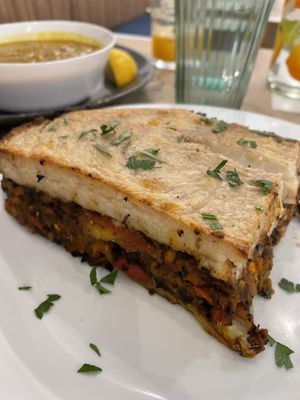 Moussaka  at Mama Tierra in Athens