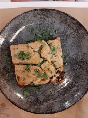 Mousakas at Mama Tierra in Athens