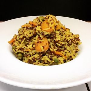 khichree with red quinoa at Mama Tierra in Athens