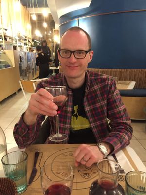 A vegan Beer at Mama Tierra in Athens