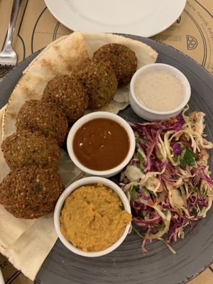 Falafel platter!  at Mama Tierra in Athens