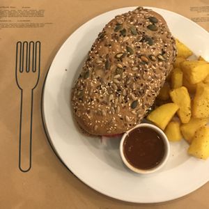 The vegan kebab dish at Mama Tierra in Athens