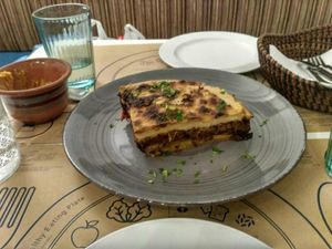 Moussaka at Mama Tierra in Athens