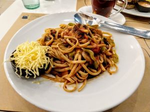 Mushrooms Ragout Linguine at Mama Tierra in Athens
