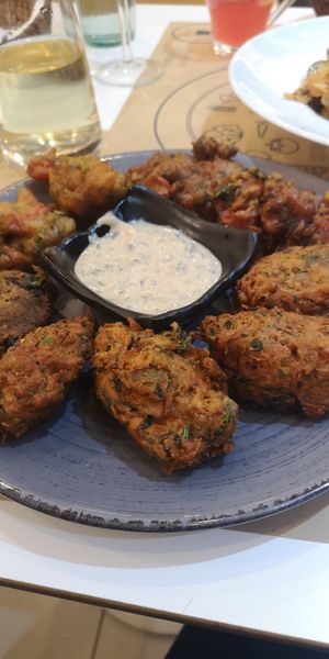 Veggie balls Nov 2019 at Mama Tierra in Athens