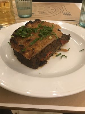 Moussaka at Mama Tierra in Athens