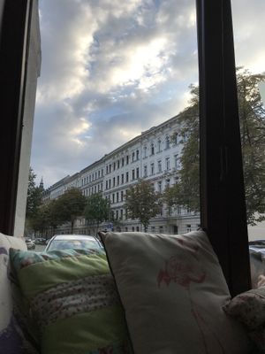 Beautiful view from dining area at GreenSoul in Leipzig