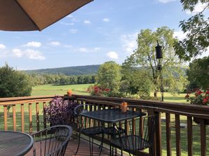 View from the deck behind the restaurant at Grandale in Neersville