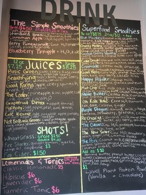 Menu at The Herd Juicery in Long Branch