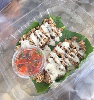 Raw tacos  at The Herd Juicery in Long Branch