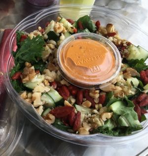 Kale & romaine with creamy goji basil.  at The Herd Juicery in Long Branch