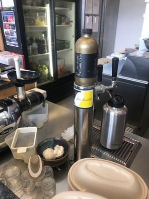 Kombucha on tap at The Herd Juicery in Long Branch