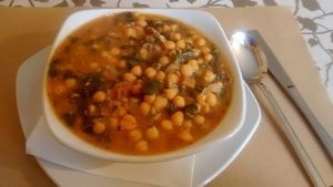 Chickpea stew at La Retama in Zaragoza