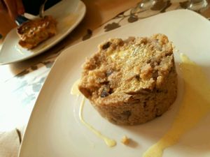 Mushroom Risotto and Quiche at La Retama in Zaragoza