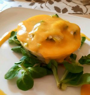 Puding de Brecol at La Retama in Zaragoza