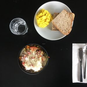 Vegan ramen. at Cargo Coffee and Kitchen in Helsinki