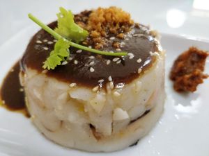 Yam Cake at Piore Organic Cafe in Central Singapore