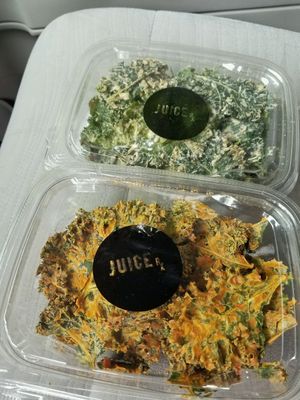 kale chips at JuiceRx - Streeterville in Chicago