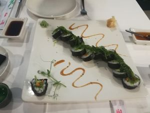 Vegan Sushi Platter Nov 2018 at Overseas in Tenerife