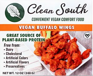 Non-gmo, vegan, made from scratch.  The best Vegan Wings in the world ! at Clean South in North Hollywood