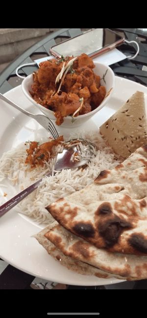Aloo Ghobi (Cauliflower and Potatoes)  at Moksha Indian Bistro in Niagara Falls