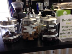 Raw cookies at Cafe Pine in Burlington