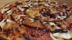 Vegan bbq no chicken at Let's Do Pizza in Adelaide