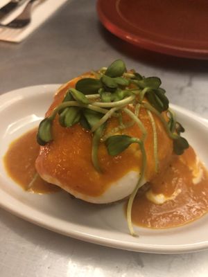 Bomba at Teresa Carles Cocina Vegetariana in Barcelona