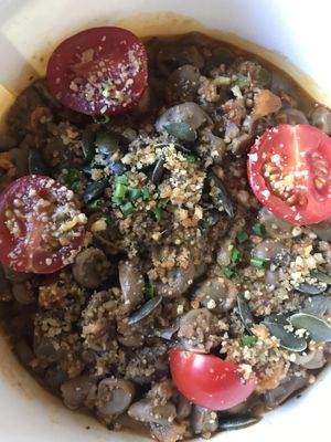 Habes bolognesa at Teresa Carles Cocina Vegetariana in Barcelona