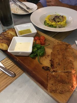 Cachopo at Teresa Carles Cocina Vegetariana in Barcelona