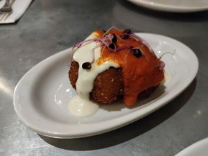 Bomba at Teresa Carles Cocina Vegetariana in Barcelona