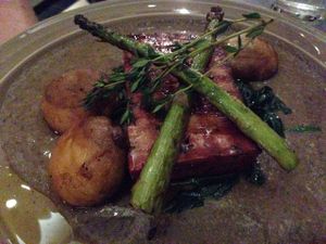 The tofu salmon at Teresa Carles Cocina Vegetariana in Barcelona