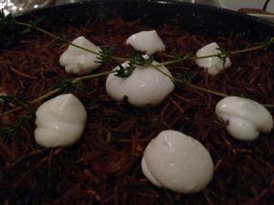 The new pasta dish with aioli at Teresa Carles Cocina Vegetariana in Barcelona