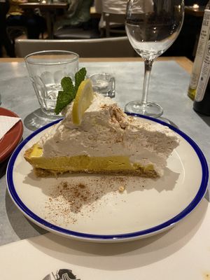 Lemon Pie at Teresa Carles Cocina Vegetariana in Barcelona