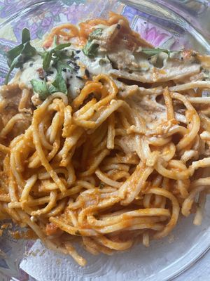 Spaguetti coconut  at Teresa Carles Cocina Vegetariana in Barcelona