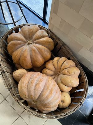Pumpkins inside  at Teresa Carles Cocina Vegetariana in Barcelona