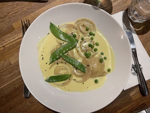 Ravioli  at Teresa Carles Cocina Vegetariana in Barcelona