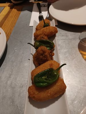 Croquetas at Teresa Carles Cocina Vegetariana in Barcelona