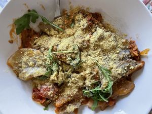 Potato vegan cake  at Teresa Carles Cocina Vegetariana in Barcelona